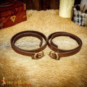 Medieval Leather Leg Garters