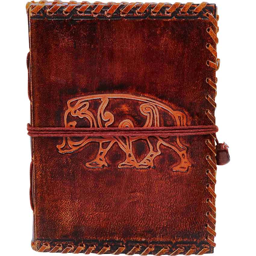 Boar of Mercia Stitched Leather Journal