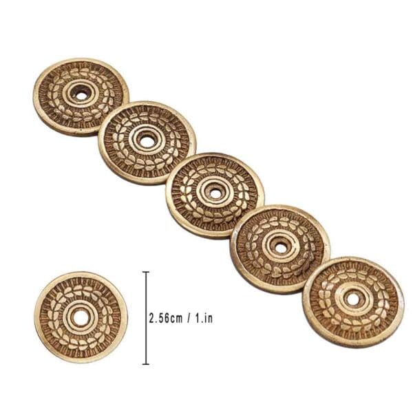 Medieval Laurel Brass Washers - Set of 5 - Image 6