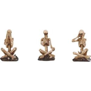 No Evil Sitting Skeleton Set