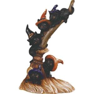Sweeping Witchy Cats Statue