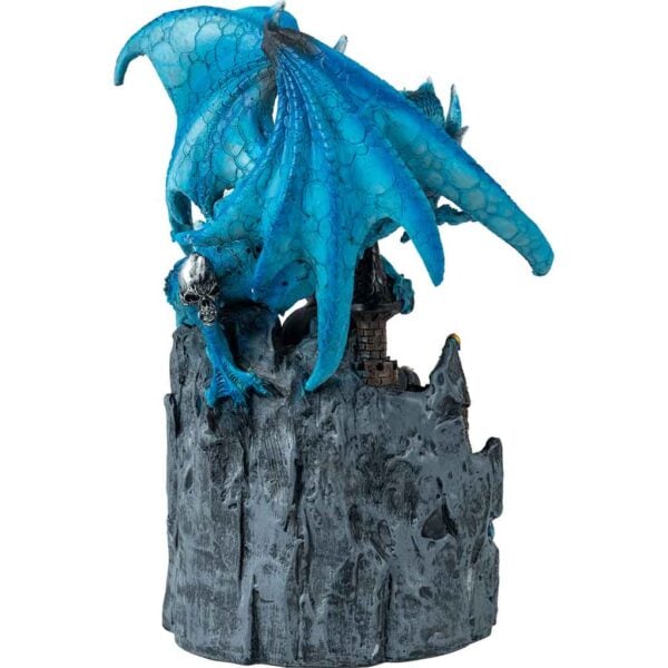 Reading Wizard and Dragon Statue