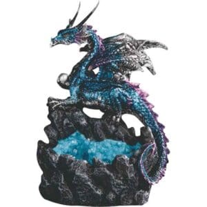 Blue Dragon Crystal Rift Statue