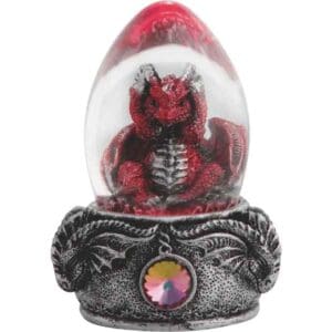 Rubywing Dragon in Egg LED Statue