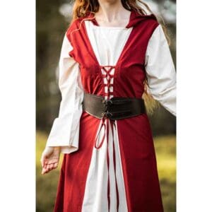 Women's Hedwig Medieval Leather Belt - Dark Brown