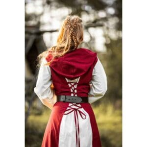 Women's Hedwig Medieval Leather Belt - Dark Brown