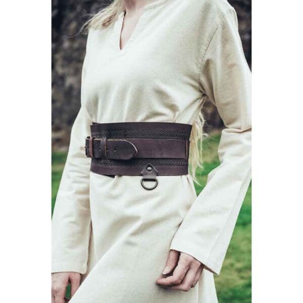 Ingrid Wide Viking Belt - Dark Brown