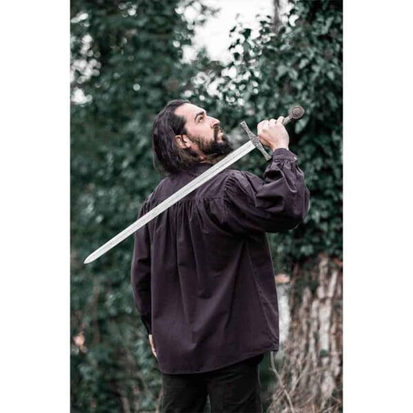 Friedrich Medieval Lace-Up Shirt - Brown