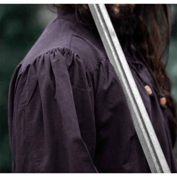 Friedrich Medieval Lace-Up Shirt - Brown