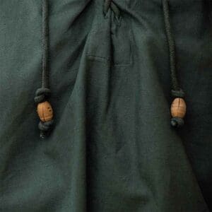 Friedrich Medieval Lace-Up Shirt - Green