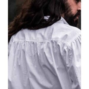 Friedrich Medieval Lace-Up Shirt - White
