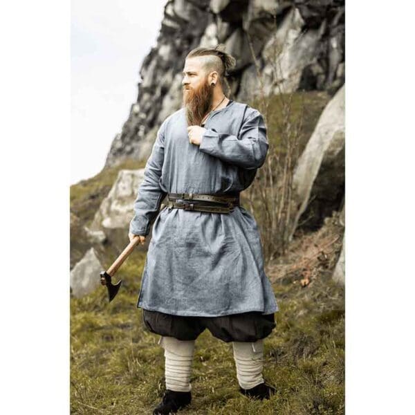 Ubbe Leather Viking Double Belt - Dark Brown