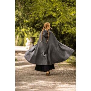 Lady Heidi Medieval Cloak - Grey
