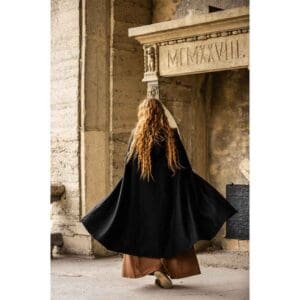 Lady Heidi Medieval Cloak - Black