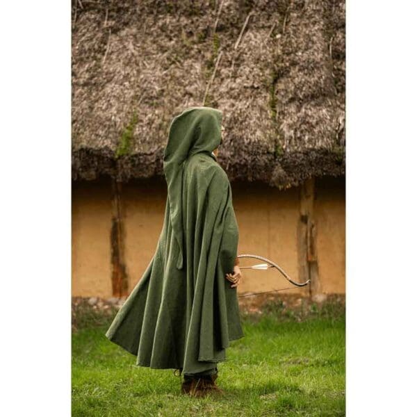 Frantz Cotton Adventurer's Cloak - Green