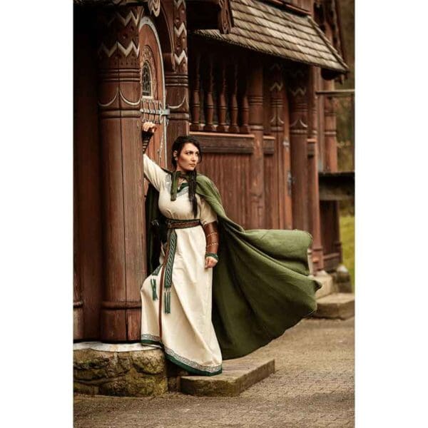 Frantz Cotton Adventurer's Cloak - Green