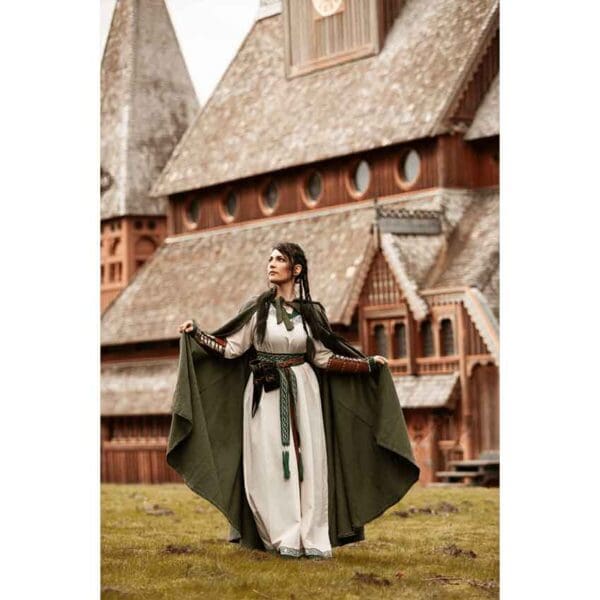 Frantz Cotton Adventurer's Cloak - Green