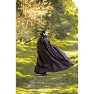 Gunnar Medieval Cotton Cloak - Dark Brown