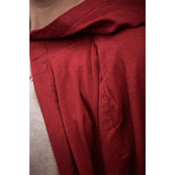 Gunnar Medieval Cotton Cloak - Red