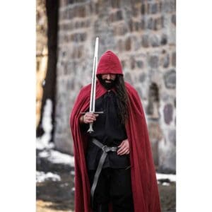 Gunnar Medieval Cotton Cloak - Red