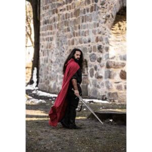Gunnar Medieval Cotton Cloak - Red