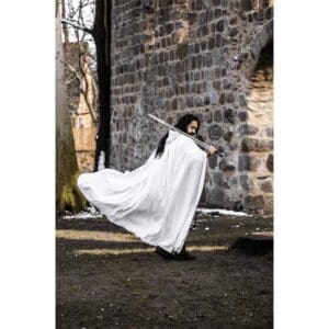 Gunnar Medieval Cotton Cloak - White