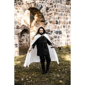 Gunnar Medieval Cotton Cloak - White