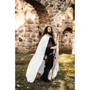 Gunnar Medieval Cotton Cloak - White