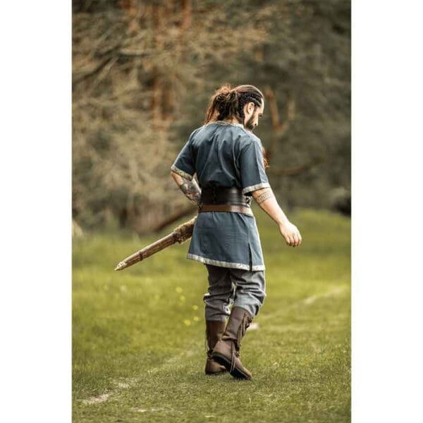 Njal Viking Short Sleeve Tunic - Blue