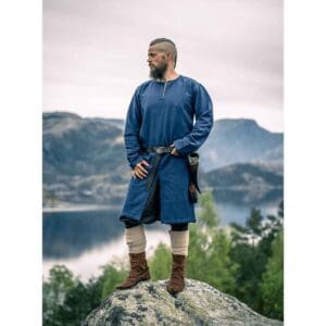 Lennart Long Sleeve Viking Tunic - Dark Blue