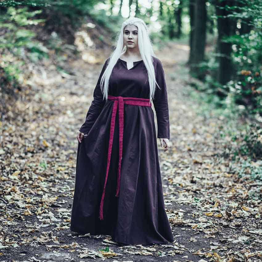 Medieval Cotton Tie Belt - Red