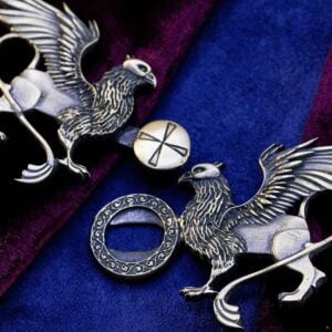 Brass Griffin Cloak Clasp
