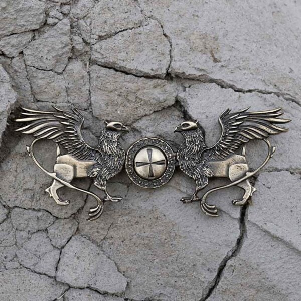 Brass Griffin Cloak Clasp