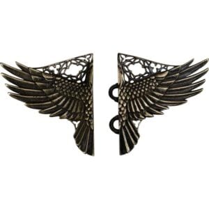 Brass Raven Cloak Clasp