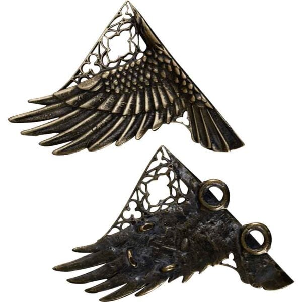 Brass Raven Cloak Clasp