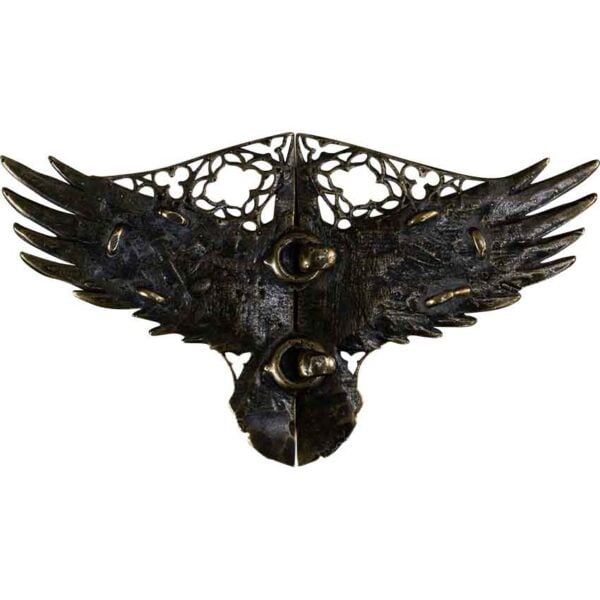 Brass Raven Cloak Clasp