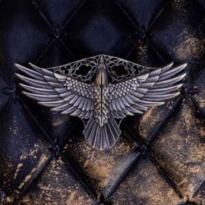 Brass Raven Cloak Clasp