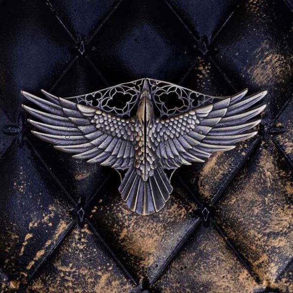 Brass Raven Cloak Clasp