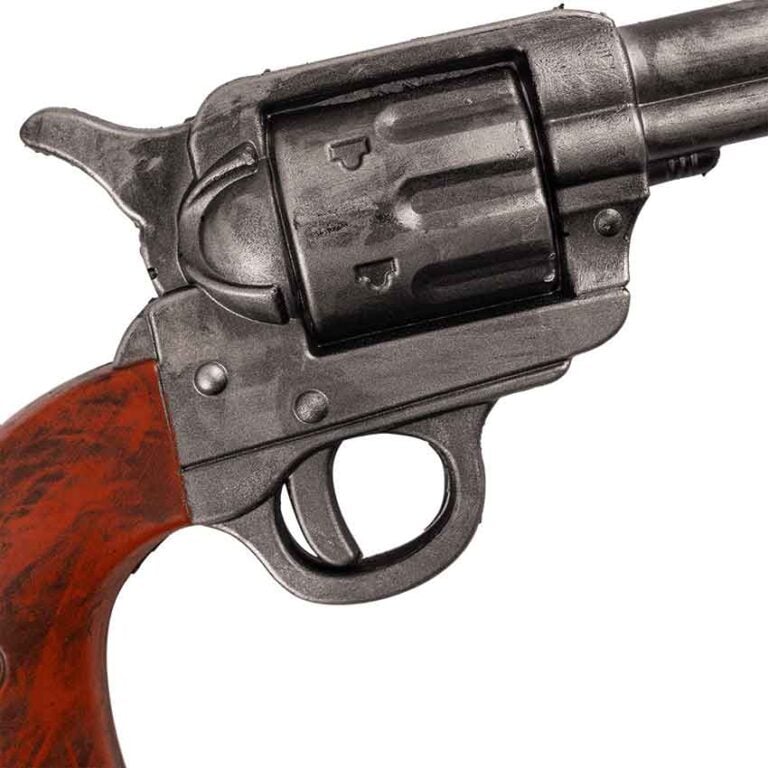 Pop Roll Revolver Foam Prop Revolver - Brown Grip