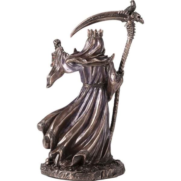 Crowned Reaper with Scythe Statue
