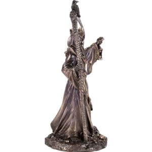 Crowned Reaper with Scythe Statue