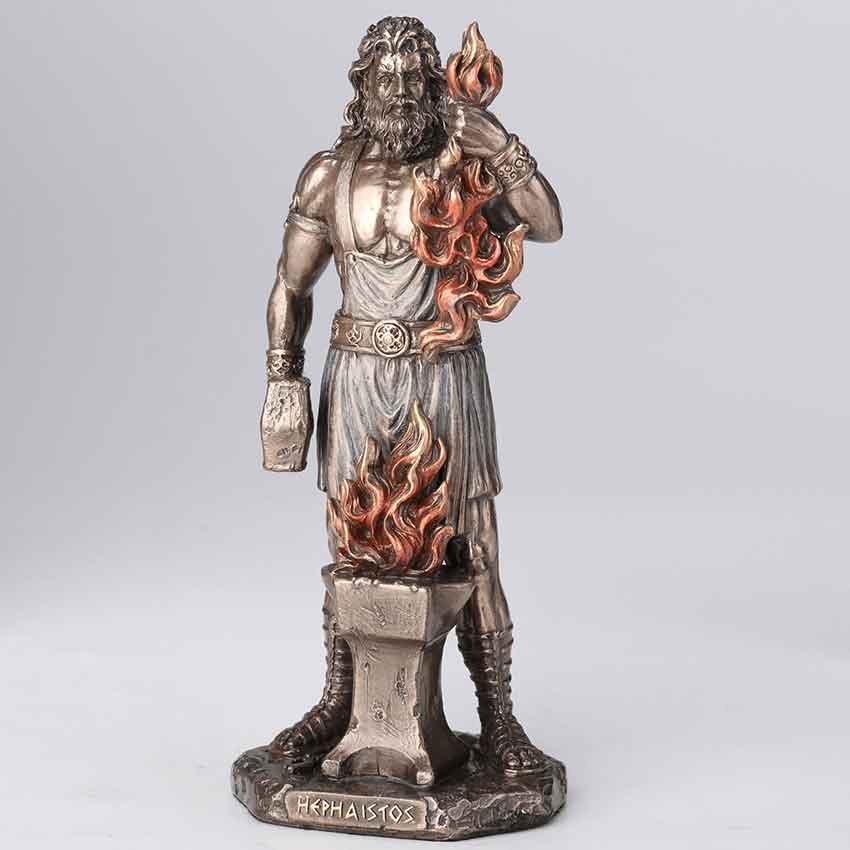 Bronze Hephaestus God of Smithing Statue