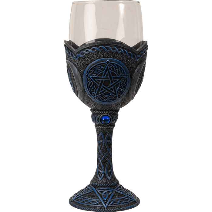 Pentagram Glass Goblet