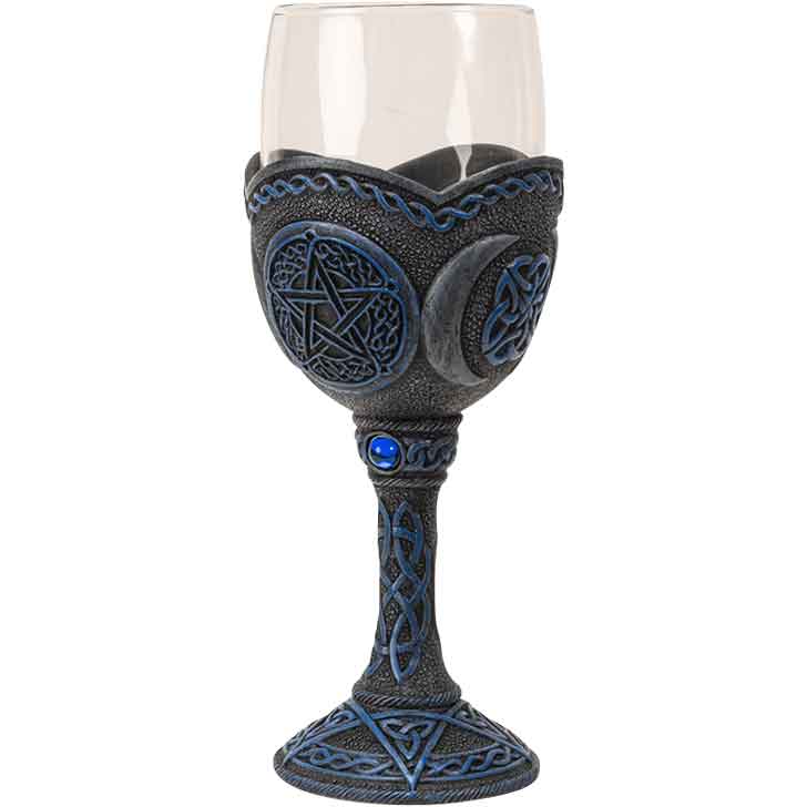Pentagram Glass Goblet