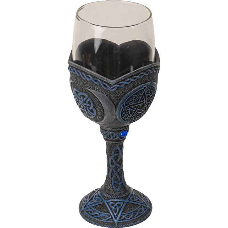 Pentagram Glass Goblet
