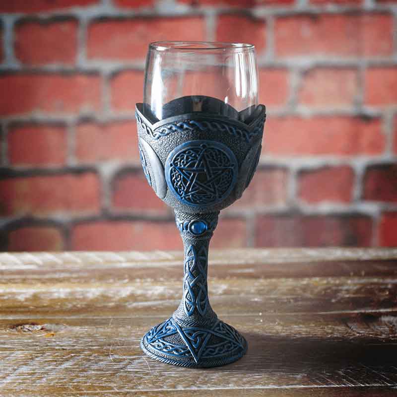 Pentagram Glass Goblet