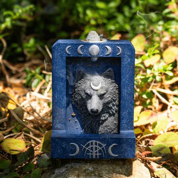 Lunar Wolf Backflow Incense Burner