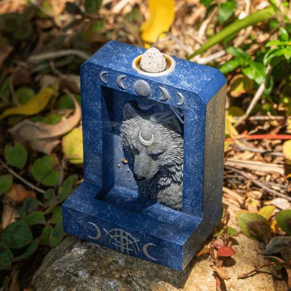 Lunar Wolf Backflow Incense Burner