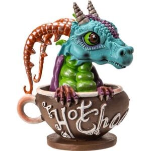 Hot Chocolate with Rupert Dragon Statue