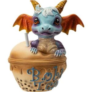 Boba Tea with George Dragon Statue